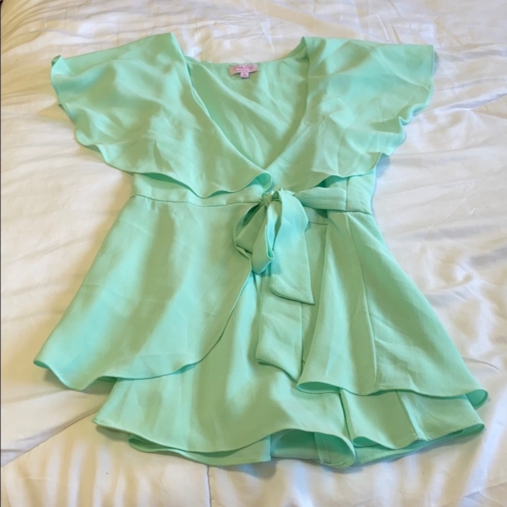 Teal romper!